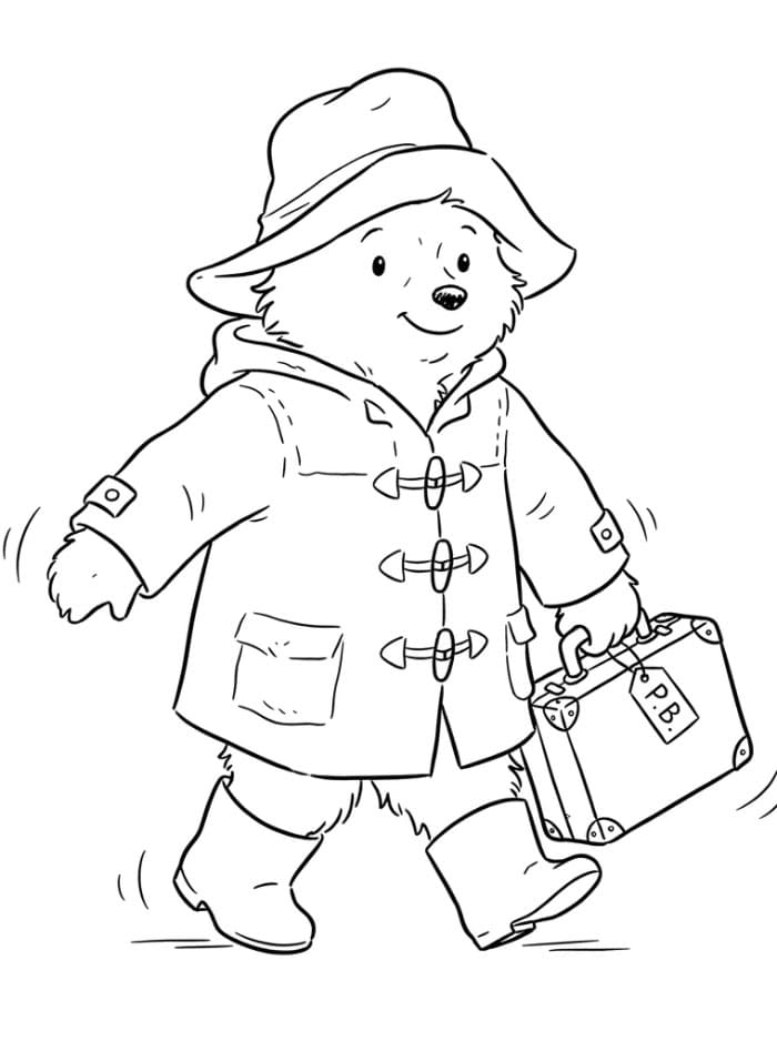 Paddington går fargelegging