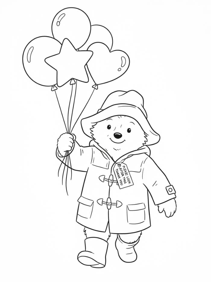 Paddington holder ballonger fargelegging