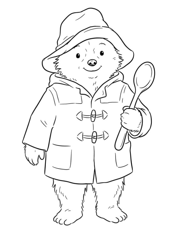 Paddington holder en skje fargelegging