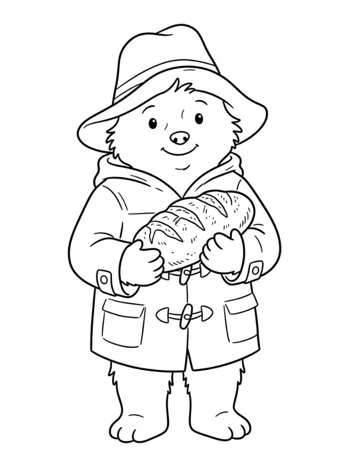 Paddington med brød fargelegging