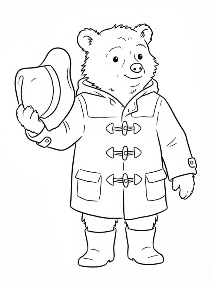Paddington vennlig fargelegging