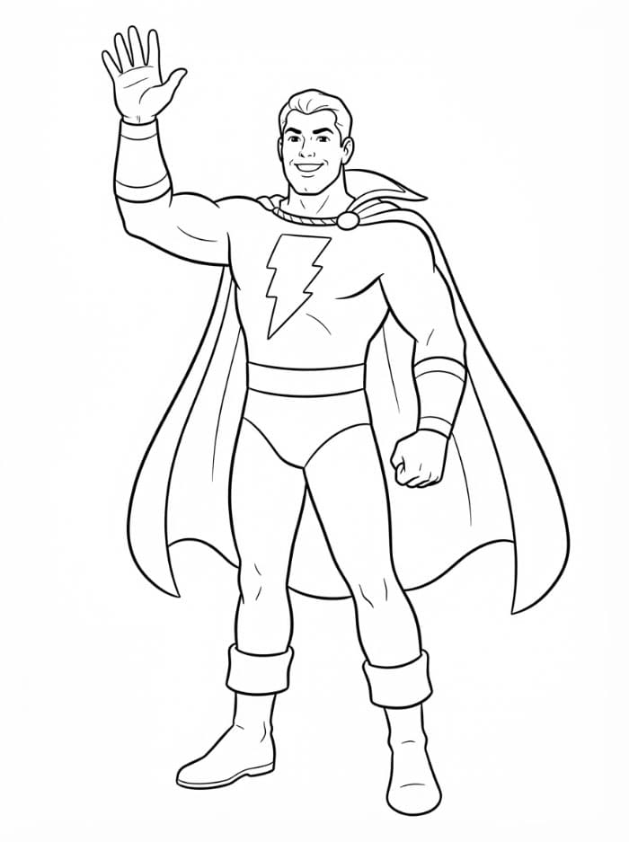 Shazam hviler fargelegging