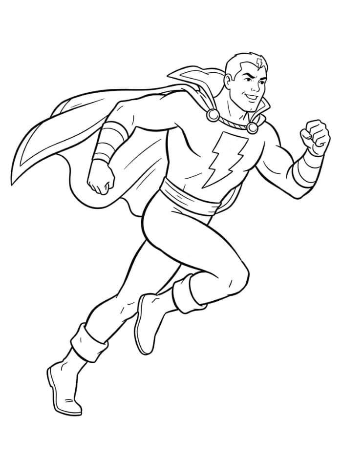 Shazam løper fargelegging