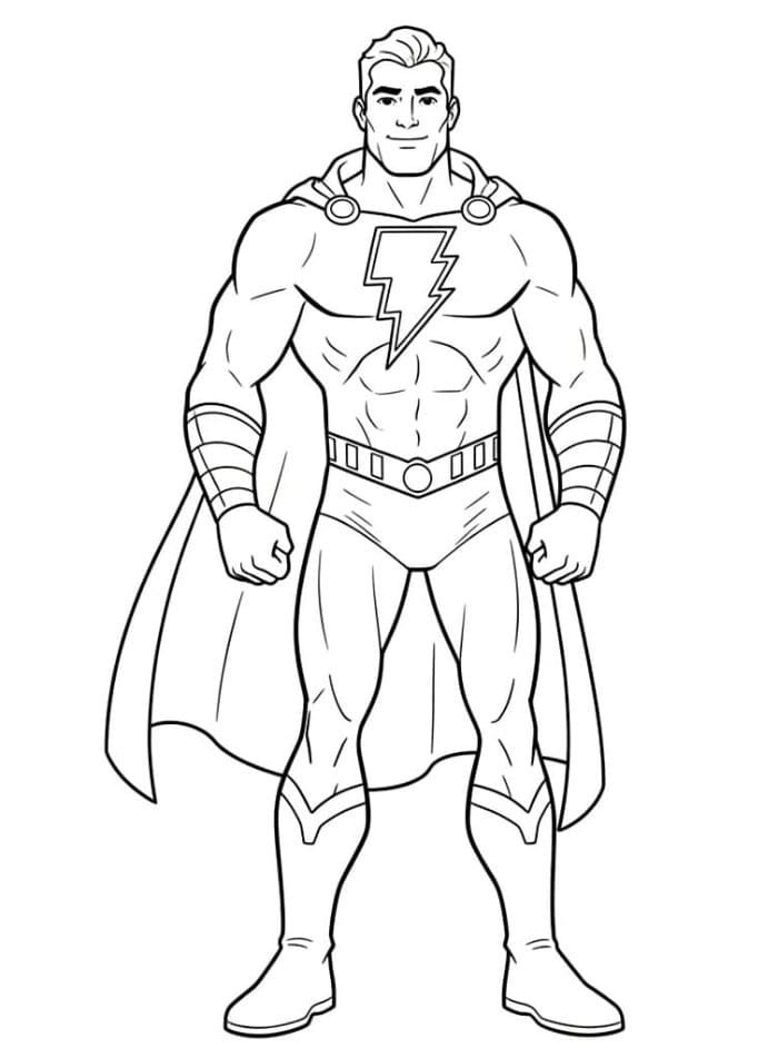 Shazam reiste seg fargelegging