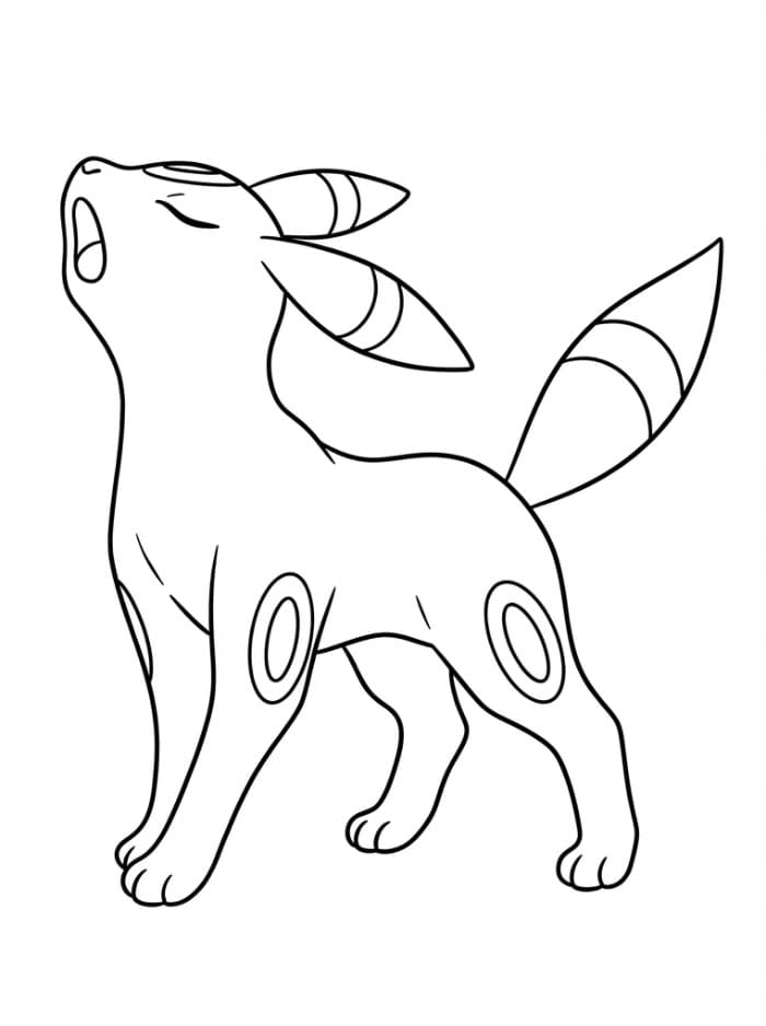 Umbreon hyler fargelegging