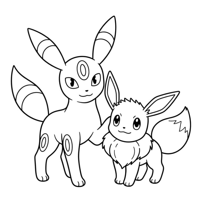Umbreon med Eevee fargelegging
