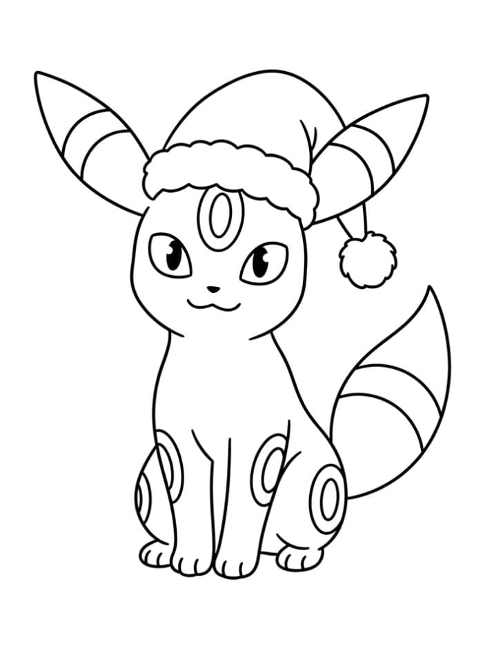 Umbreon med nisselue fargelegging