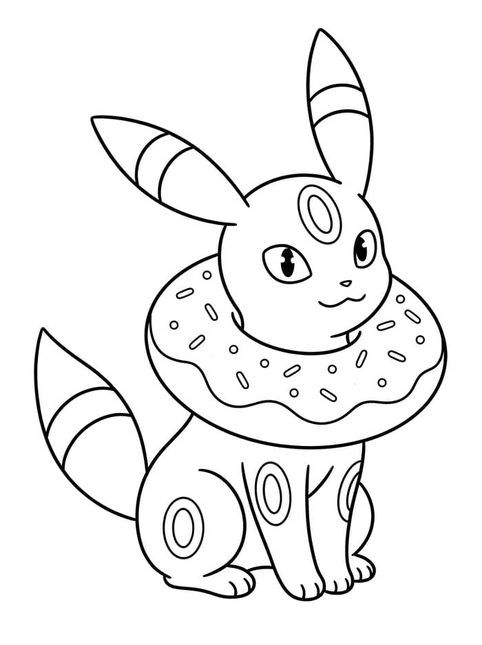 Umbreon med smultring fargelegging
