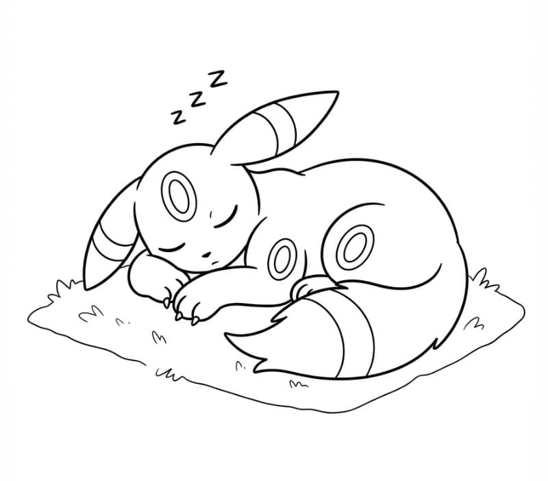 Umbreon sover fargelegging