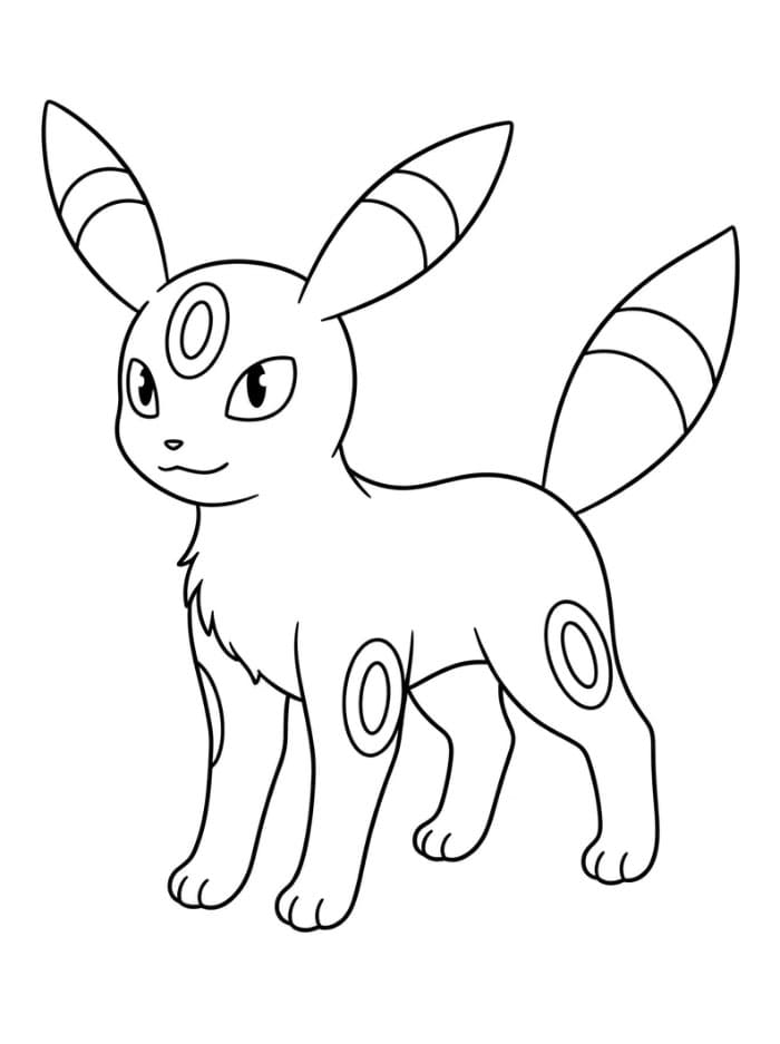 Umbreon står fargelegging