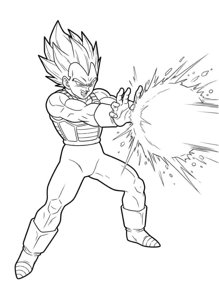 Vegeta Energiangrep fargelegging