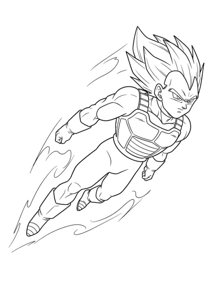 Vegeta Flyr fargelegging