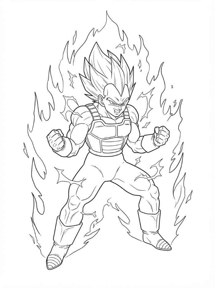 Vegeta Kraft fargelegging