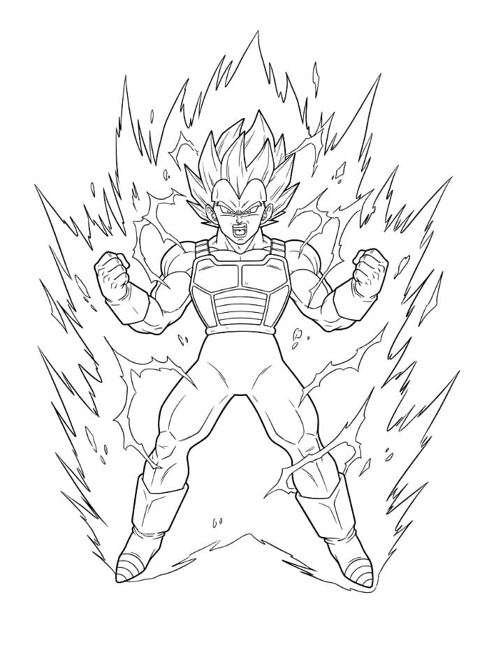 Vegeta Lader Opp fargelegging