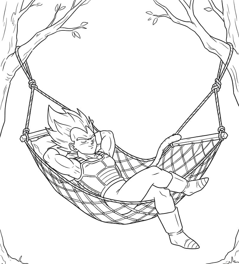 Vegeta Ligger fargelegging