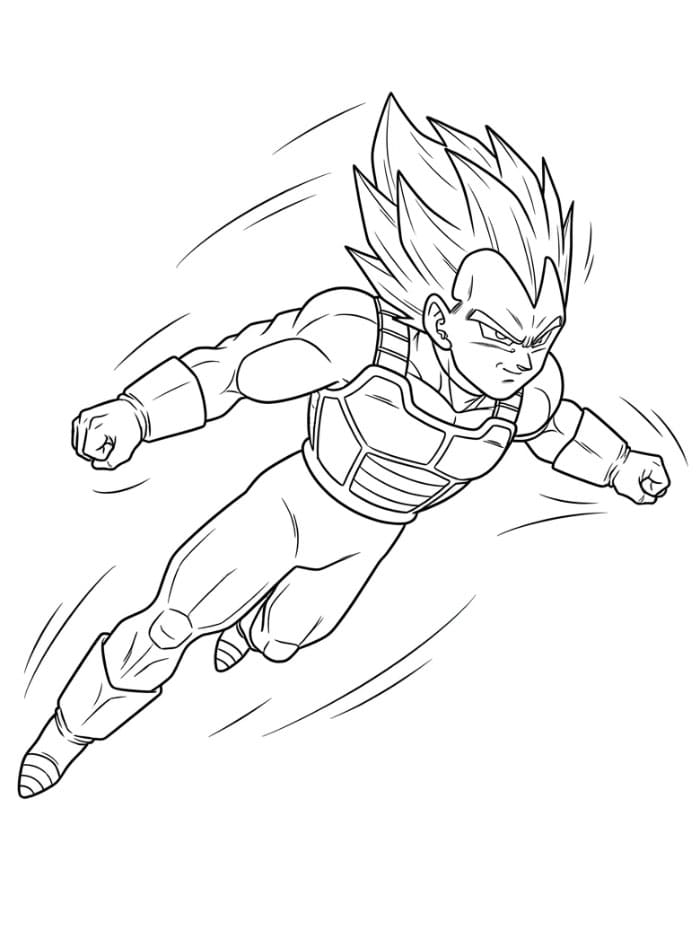 Vegeta på Himmelen fargelegging