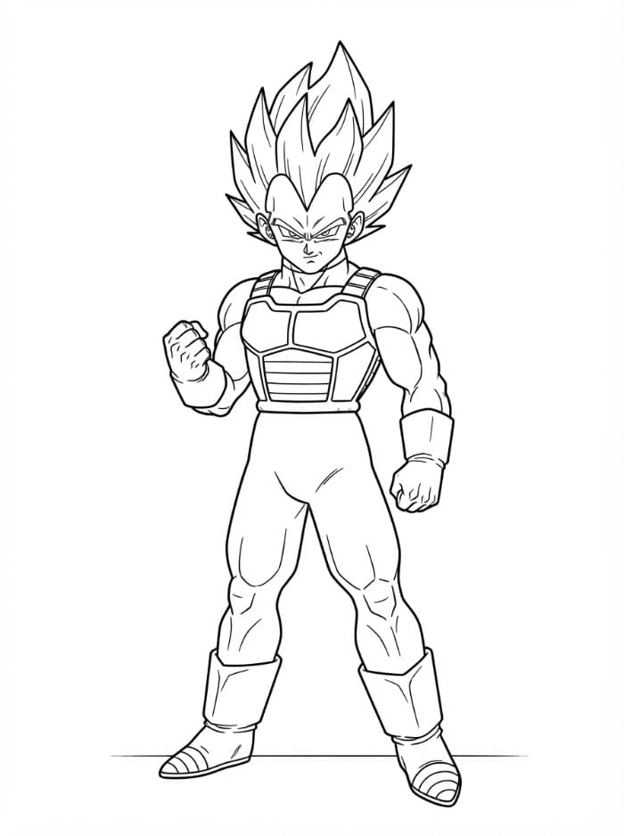 Vegeta Selvsikker fargelegging