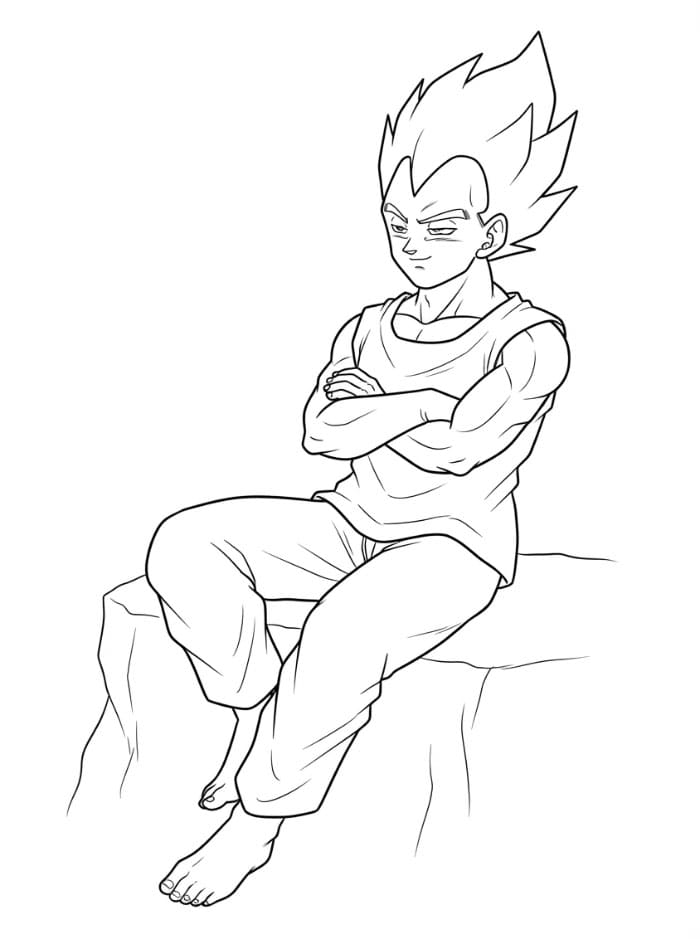 Vegeta Slapper av fargelegging