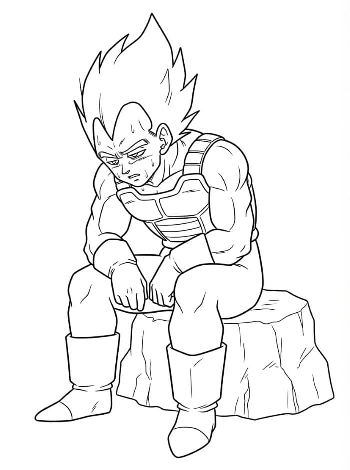Vegeta Sliten fargelegging