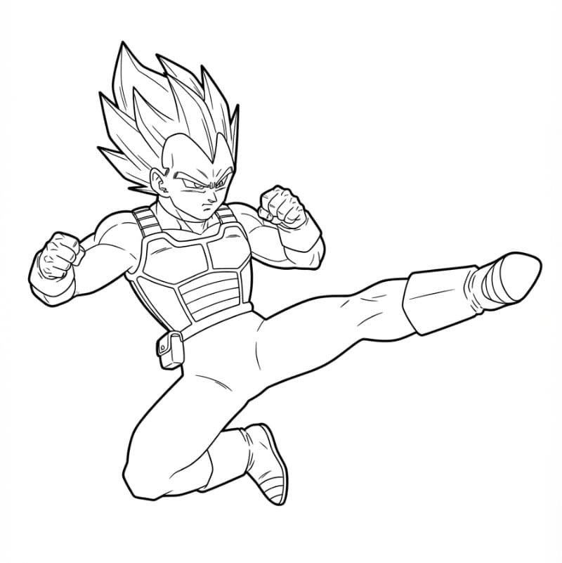 Vegeta Sparker fargelegging