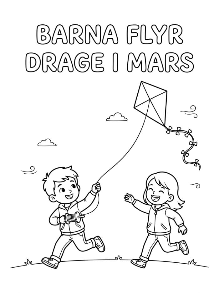 Å fly drage i mars fargelegging