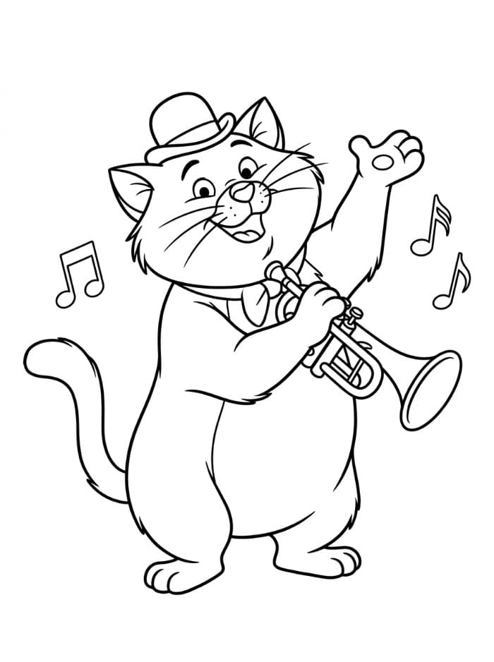 Aristokattene Scat Cat fargelegging