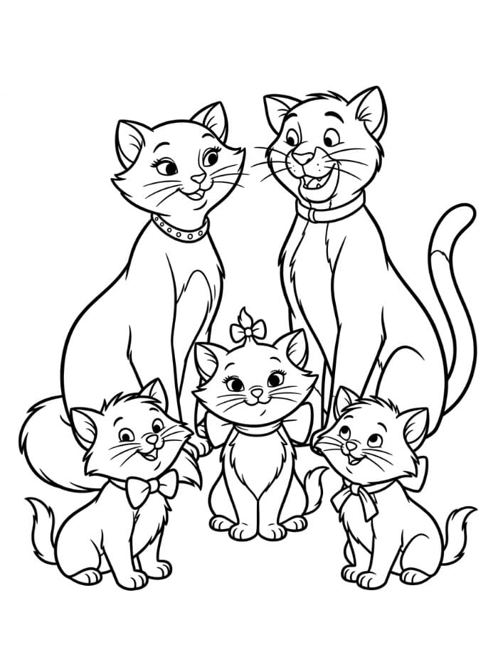 Aristokattene Fargelegging