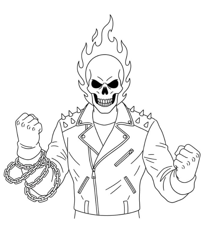 Bilder av Ghost Rider fargelegging