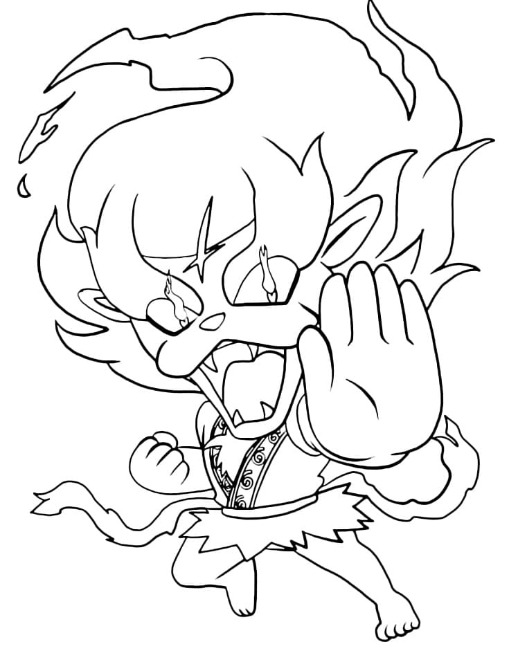 Blazion fra Yo-kai Watch fargelegging