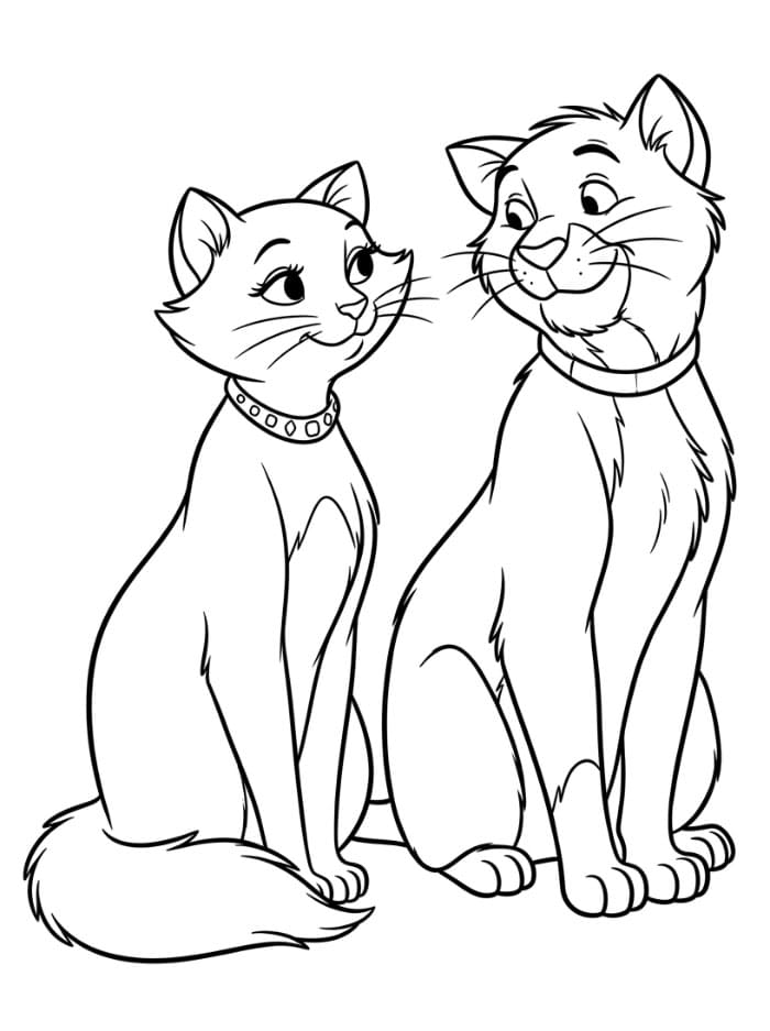 Duchess og Thomas O'Malley fargelegging