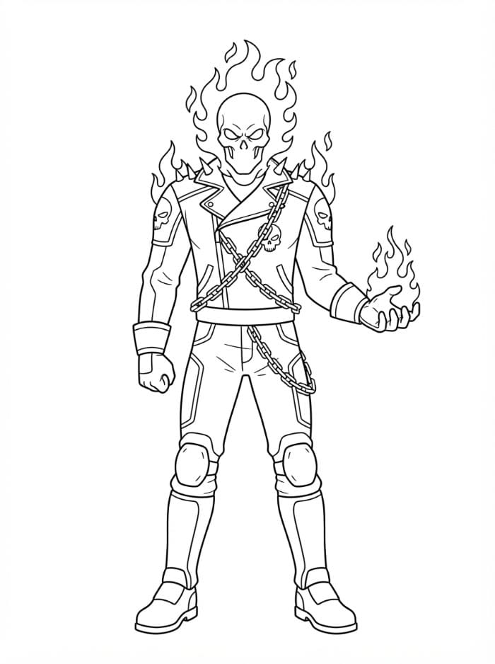 Ghost Rider står fargelegging