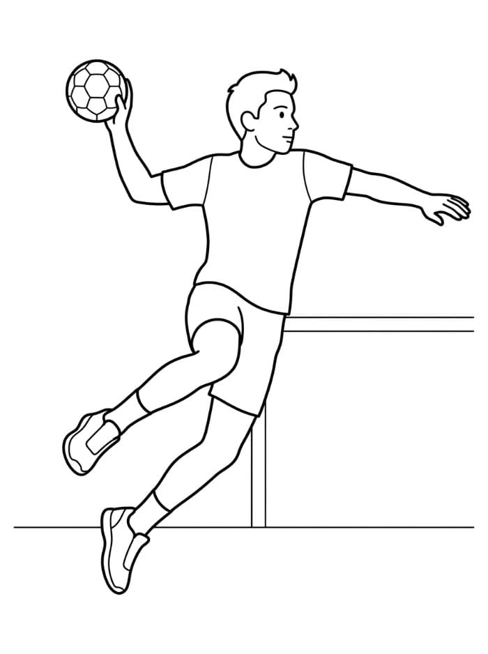 Håndball Fargelegging
