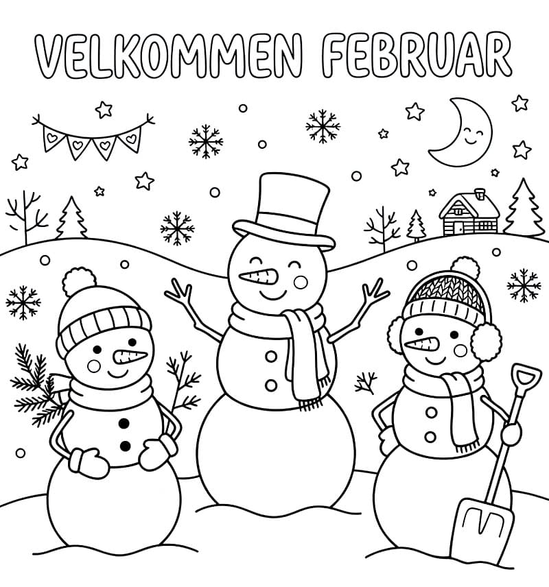 Hei februar fargelegging