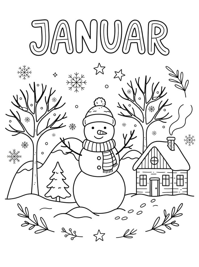 Januar Fargelegging