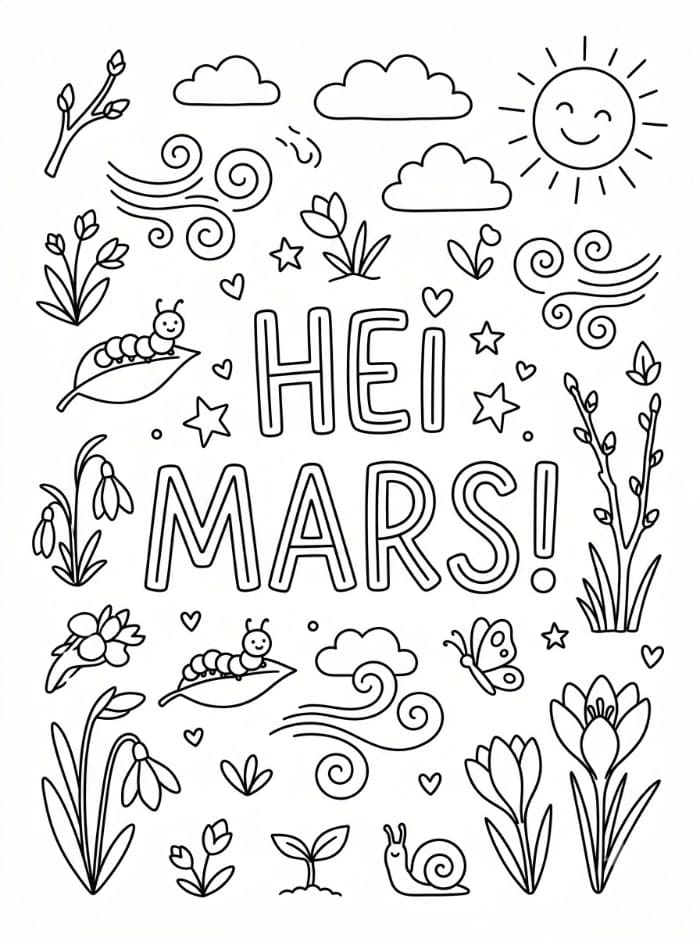 Hei mars fargelegging