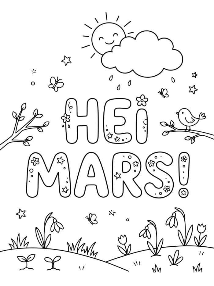 Hei mars gratis fargelegging