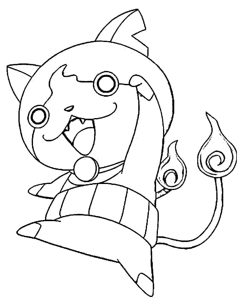 Jibanyan i Yo-kai Watch fargelegging