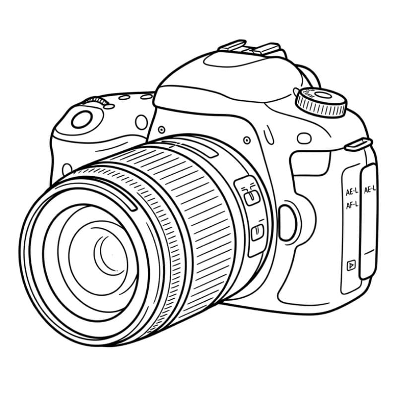 Kamera DSLR fargelegging