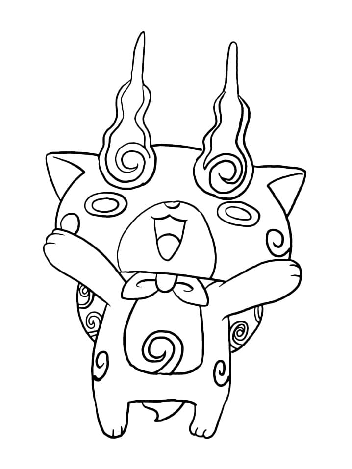 Komasan fra Yo-kai Watch fargelegging