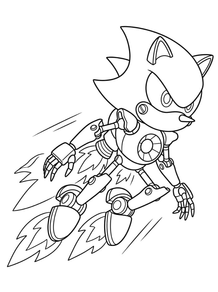 Metal Sonic flyr fargelegging