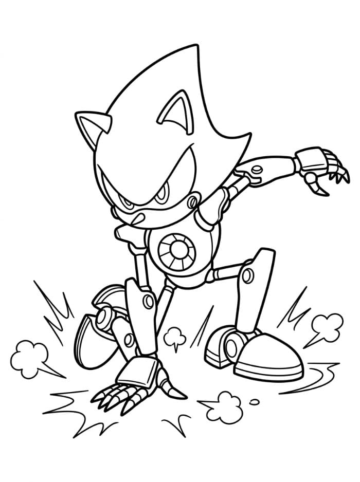 Metal Sonic lander fargelegging