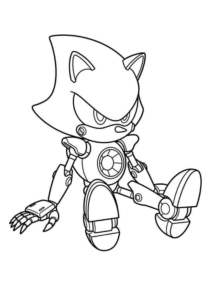 Metal Sonic sitter fargelegging