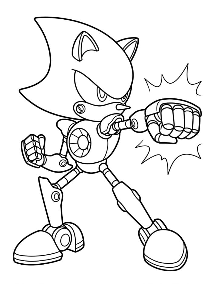Metal Sonic slår fargelegging