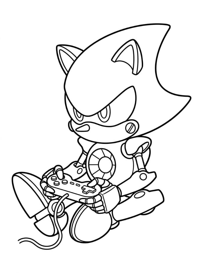 Metal Sonic spiller et spill fargelegging