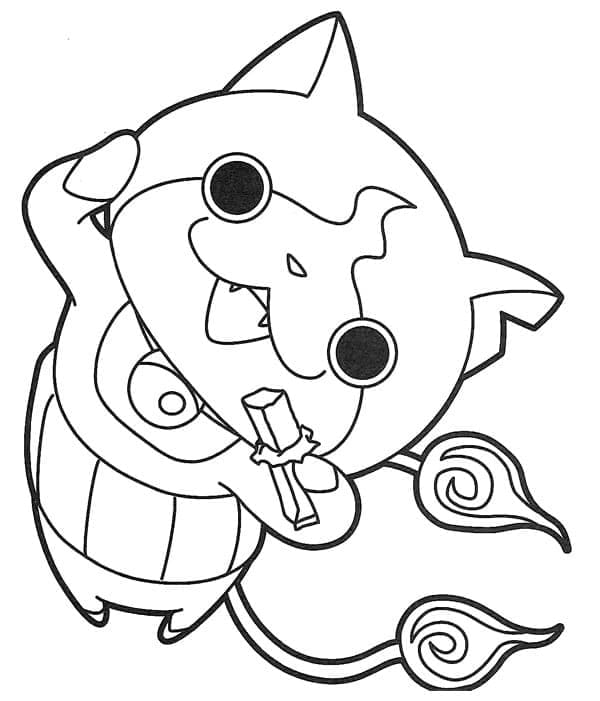 Morsomme Jibanyan fargelegging
