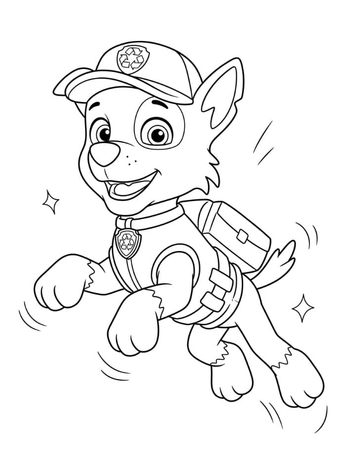 Rocky Paw Patrol hopper fargelegging