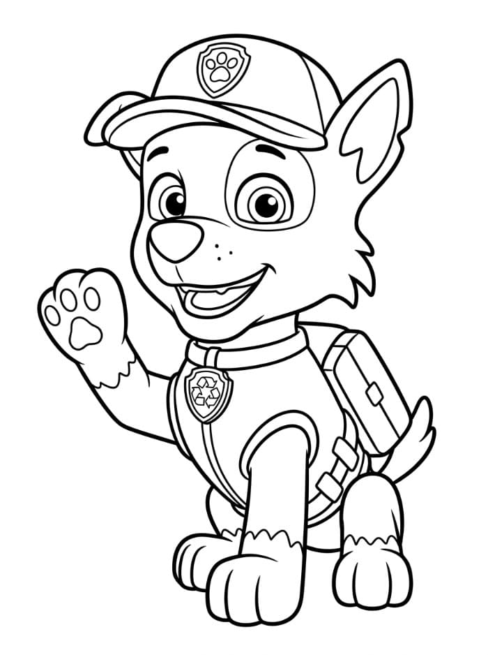 Rocky Paw Patrol vinker fargelegging