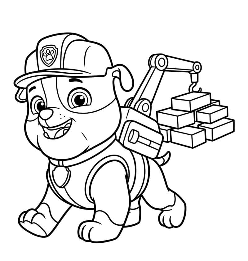 Rubble bærer murstein fargelegging