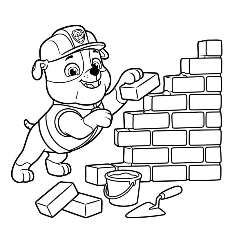 Rubble bygger fargelegging