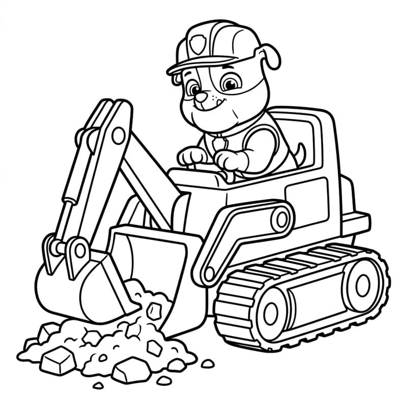 Rubble graver fargelegging
